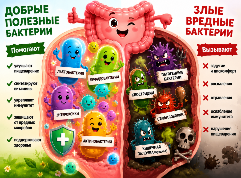 Добрые и злые бактерии кишечника.png